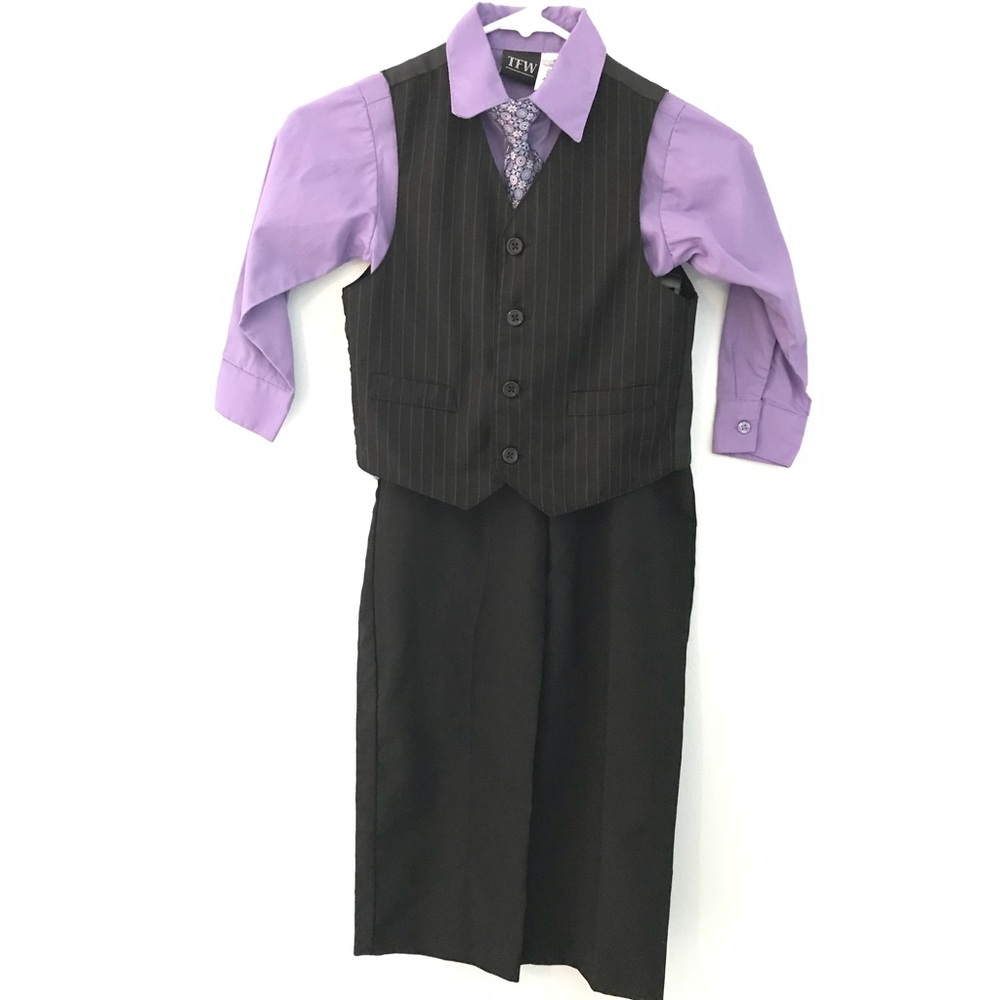 Little Boy’s Vest and Tie Outfit